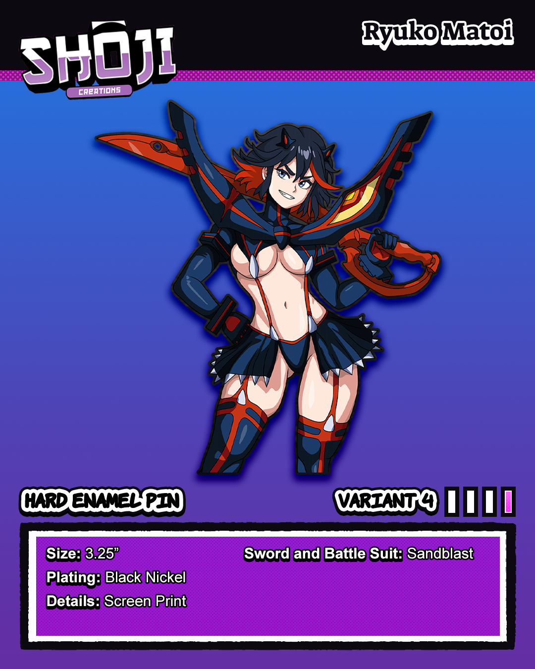 KLK Ryuuko Pin Pre Order