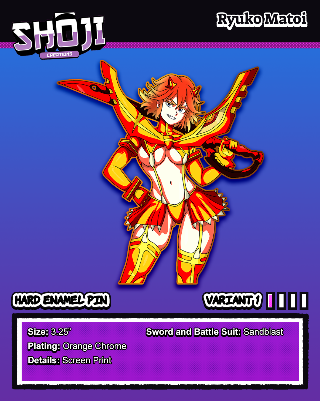 KLK Ryuuko Pin Pre Order