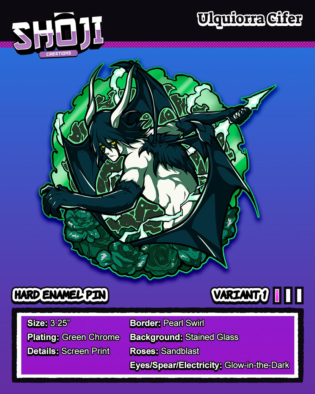 Emo Anime Villain Pin Pre Order