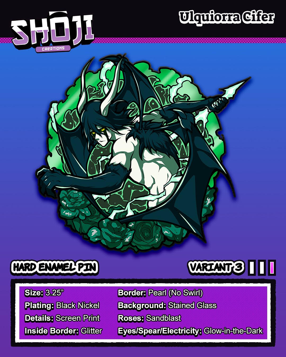Emo Anime Villain Pin Pre Order