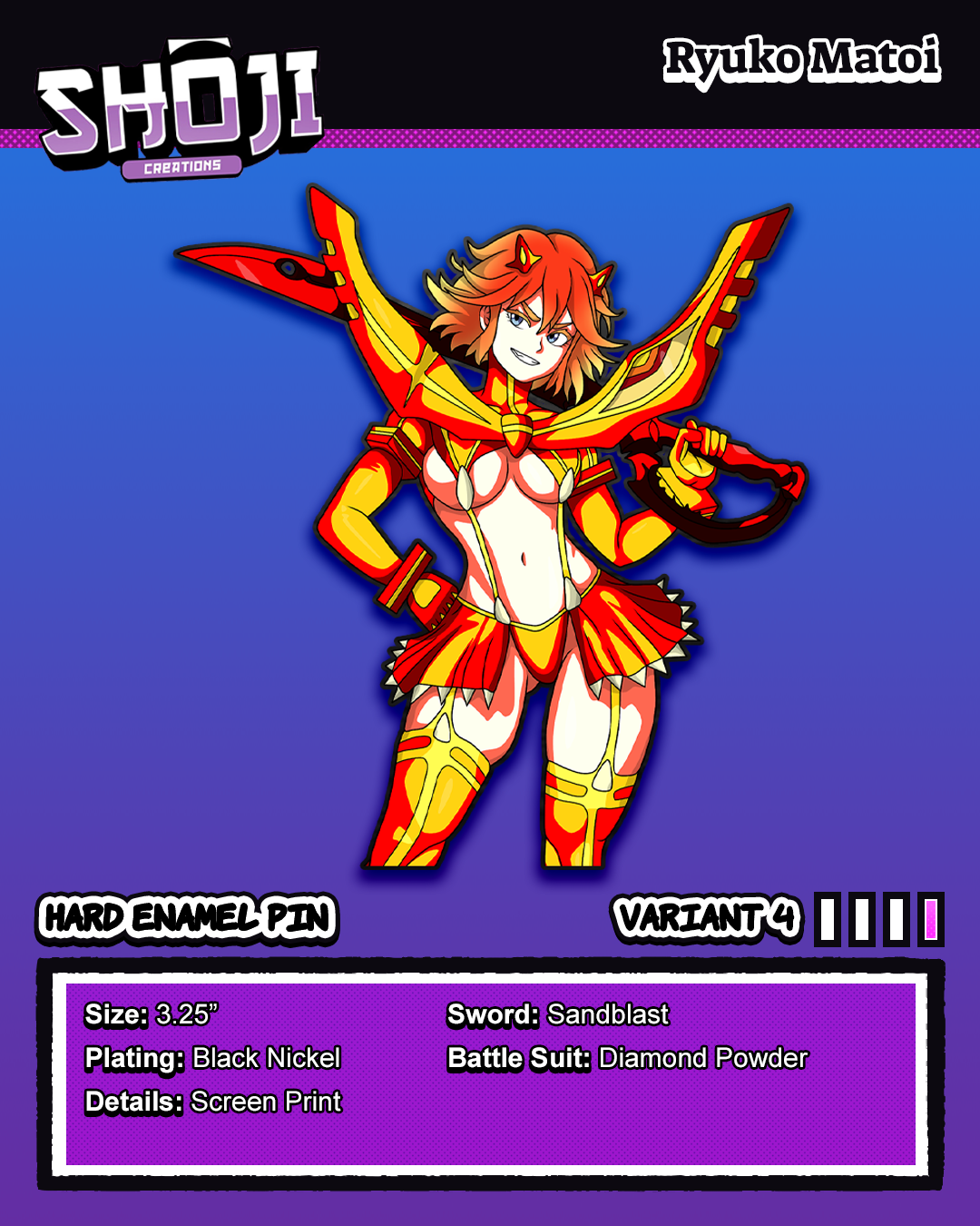 KLK Ryuuko Pin Pre Order