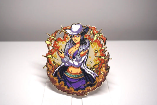 Cow Girl 2 Enamel Pin (In Stock)